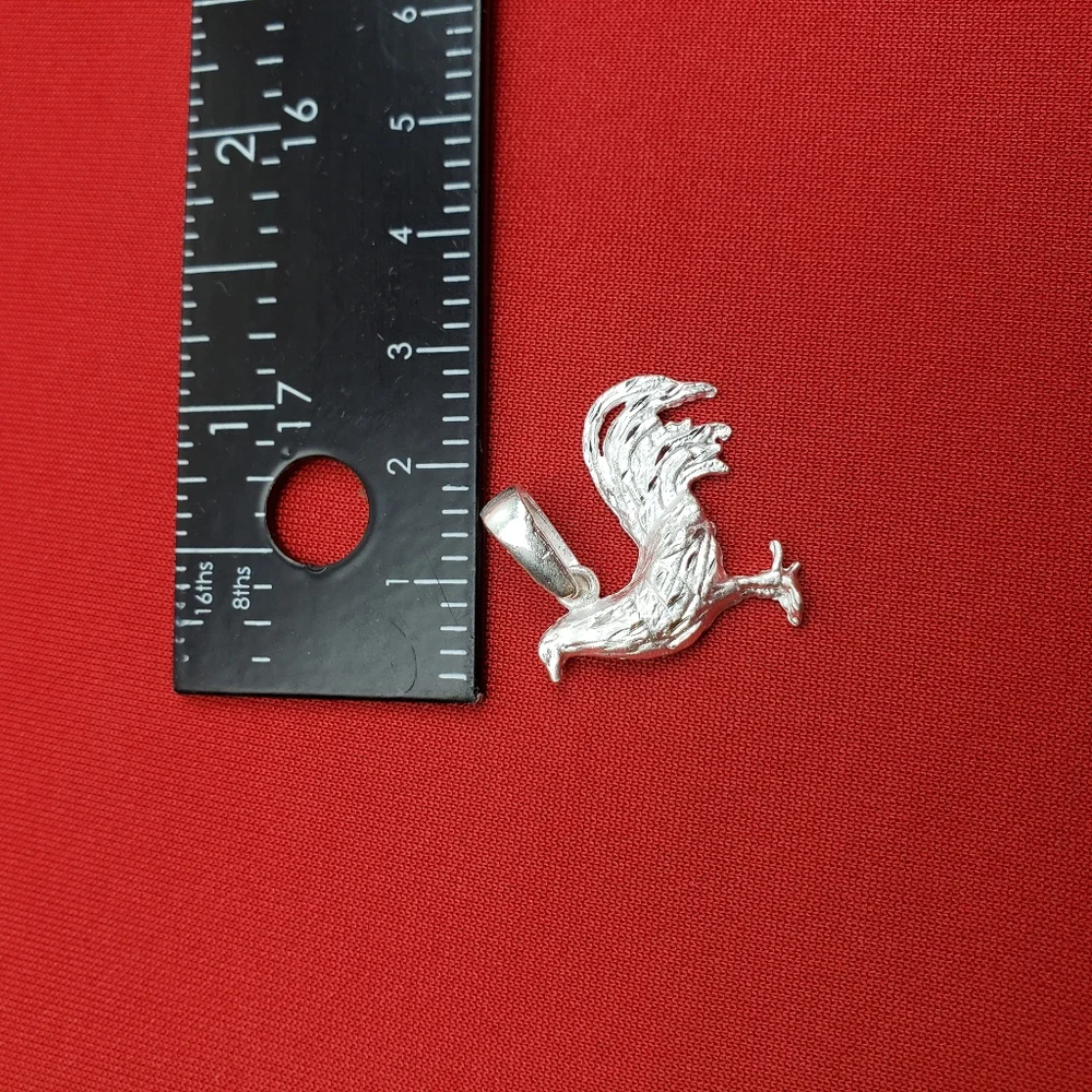 925 sterling silver men's Rooster pendant charm‎